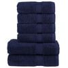 vidaXL 6-delige Handdoekenset SOLUND 600 g/m&sup2; marineblauw