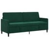vidaXL Bank met opslag Donkergroen 192 x 78 x 87 cm Polyester