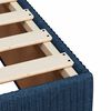 vidaXL Boxspring met matras stof blauw 140x200 cm
