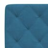 vidaXL Bedframe zonder matras fluweel blauw 140x200 cm