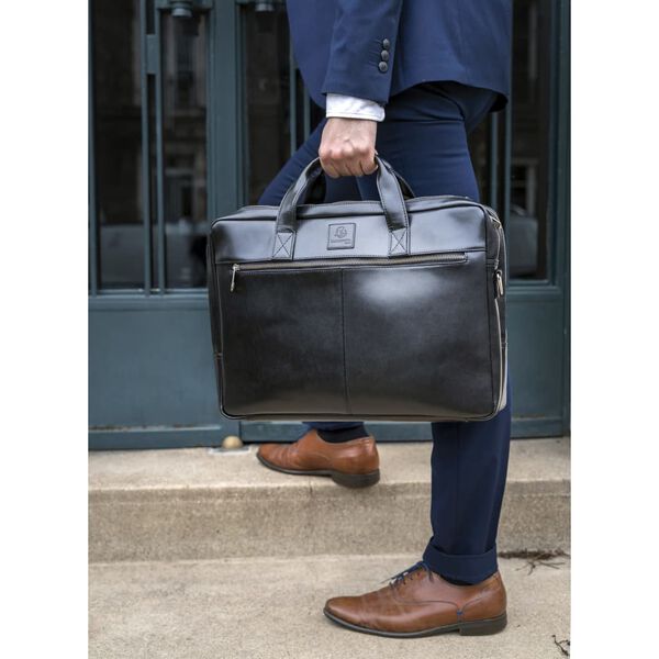 Exacompta Laptoptas met 2 vakken Exactive leer