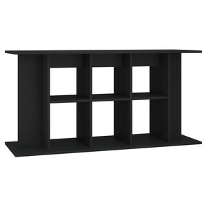vidaXL Aquariumstandaard 120x40x60 cm bewerkt hout zwart