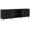 vidaXL TV-kast Zwart eiken 150 x 30 x 50 cm Bewerkt hout