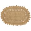 vidaXL Gebied Tapijt Naturel 152 x 245 cm Jute