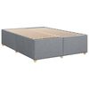 vidaXL Boxspring met matras stof lichtgrijs 160x200 cm