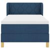 vidaXL Boxspringbed met matras met hoofdeinde Blauw 90 x 200 cm Stof