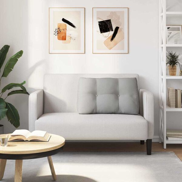 vidaXL Rugkussen Wolkengrijs 80 x 24 x 50 cm Stof