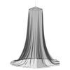 vidaXL Klamboe voor bed 156 mesh Zwart ⌀56 x 220 cm Polyester