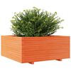vidaXL Plantenbak 110x110x49,5 cm massief grenenhout wasbruin