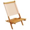 vidaXL Tuinstoelen 2 st massief acaciahout en stof beige