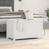 vidaXL Opbergbox wit 80x40x45,5 cm massief grenenhout