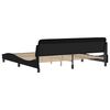 vidaXL Bedframe "Dover" kunstleer zwart 193x203 cm