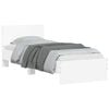 vidaXL Bedframe met Hoofdeinde Wit 80 x 200 cm Geconstrueerd hout
