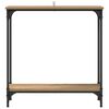 vidaXL Wandtafel Artisan Eiken 75 x 22,5 x 75 cm Bewerkt hout