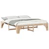 vidaXL Bedframe met opslag Bruin 200 x 200 cm Massief grenenhout