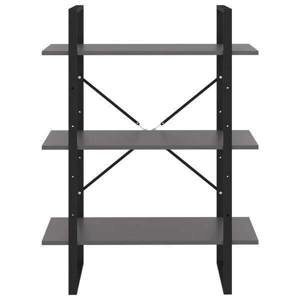 vidaXL Boekenkast 80x30x105 cm bewerkt hout grijs