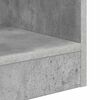 vidaXL Bijzettafel 2 pcs Beton Grijs 30,5 x 30 x 45 cm Bewerkt hout
