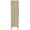 vidaXL Hoge kast 70x31x115 cm bewerkt hout sonoma eikenkleurig