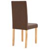 vidaXL Eetkamerstoelen 2 st stof bruin