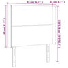 vidaXL Hoofdbord met randen 93x16x118/128 cm fluweel roze