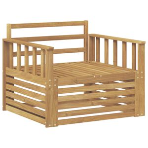 vidaXL Tuinbank Massief Acaciahout Wit