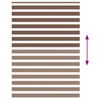 vidaXL Zebra rolgordijn 155x230 cm stofbreedte 150,9cm polyester bruin