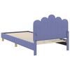 vidaXL Bedframe voor kinderen met hoofdbord Jeans Blauw 90 x 190 cm