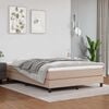 vidaXL Pocketveringmatras medium 140x200x20 cm kunstleer cappuccinokleurig