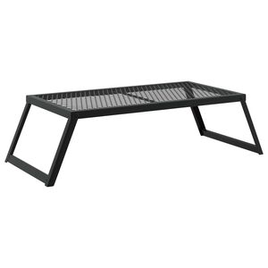 vidaXL Opvouwbare Camping Grill Zwart 58 x 31 x 2 cm Legeringen Staal
