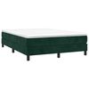 vidaXL Boxspring bed 140x190 cm fluweel donkergroen