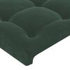 vidaXL Boxspring met matras fluweel donkergroen 100x200 cm