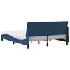 vidaXL Bed met matras "Hanko" stof blauw 160x200 cm