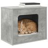 vidaXL Kattenhuis Beton 51 x 30 x 42,5 cm Bewerkt hout