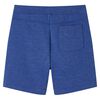 Kindershorts met trekkoord 128 gem&ecirc;leerd blauw