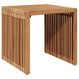 vidaXL Tuin Bijzettafel Bruin 45 x 45,5 x 45,5 cm Massief Teakhout