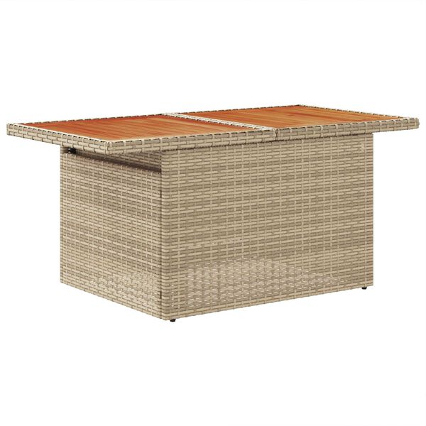 vidaXL Tuin Eetset met kussen 9 pcs Beige en Grijs