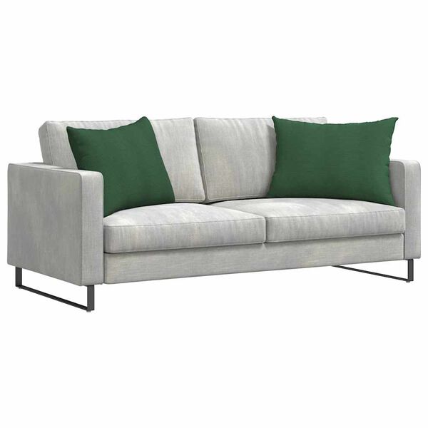 vidaXL Sofa Kussens 2 stuks Donkergroen 70 x 50 cm Cordstof