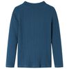 Kindershirt met lange mouwen geribd 104 marineblauw