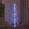 vidaXL Kerstboom met 100 LED Blauw 120 cm Acryl