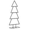 vidaXL Kerstdecoratie kerstboom 125 cm metaal zwart