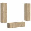 vidaXL Tv-meubelset 6 st Sonoma Eiken Bewerkt hout