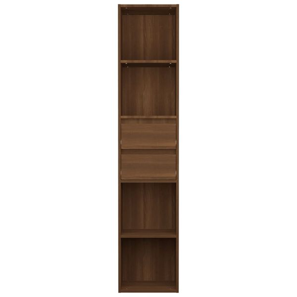 vidaXL Boekenkast 36x30x171 cm bewerkt hout bruin eikenkleur