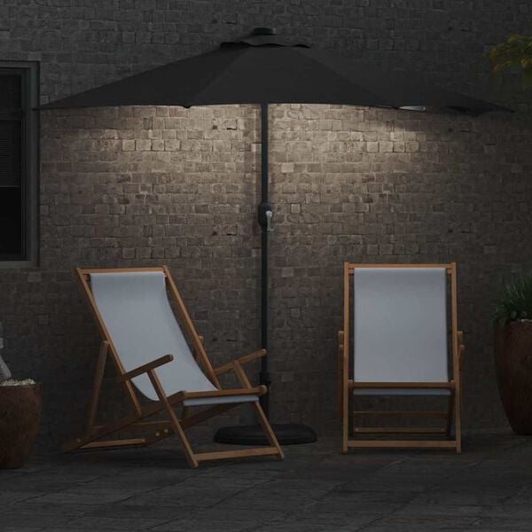 vidaXL Tuinparasol Antraciet 294 x 150 x 224 cm Stof