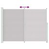 vidaXL Tuinscherm uittrekbaar 220x300 cm grijs