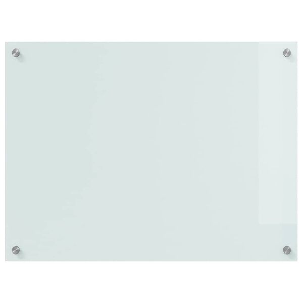 vidaXL Keuken Achterwand Wit 80 x 60 cm gehard glas