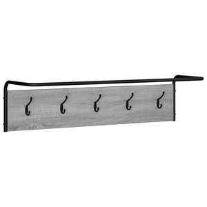 vidaXL Kapstok Grijs Sonoma 100 x 30 x 25 cm Bewerkt hout