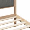 vidaXL Bedframe Bruin en donkergrijs 140 x 190 cm Massief grenenhout