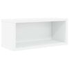 vidaXL CD Opbergrek Wit 40 x 17 x 17 cm Bewerkt hout