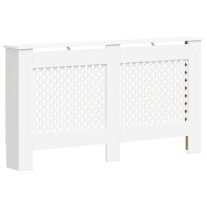vidaXL Radiatorombouw 152x19x81,5 cm MDF wit