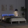 vidaXL Bedframe met hoofdeinde Wit 120 x 200 cm Massief grenenhout